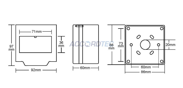 AT-H200-GN Кнопка выхода ACCORDTEC накладная, НО/НЗ